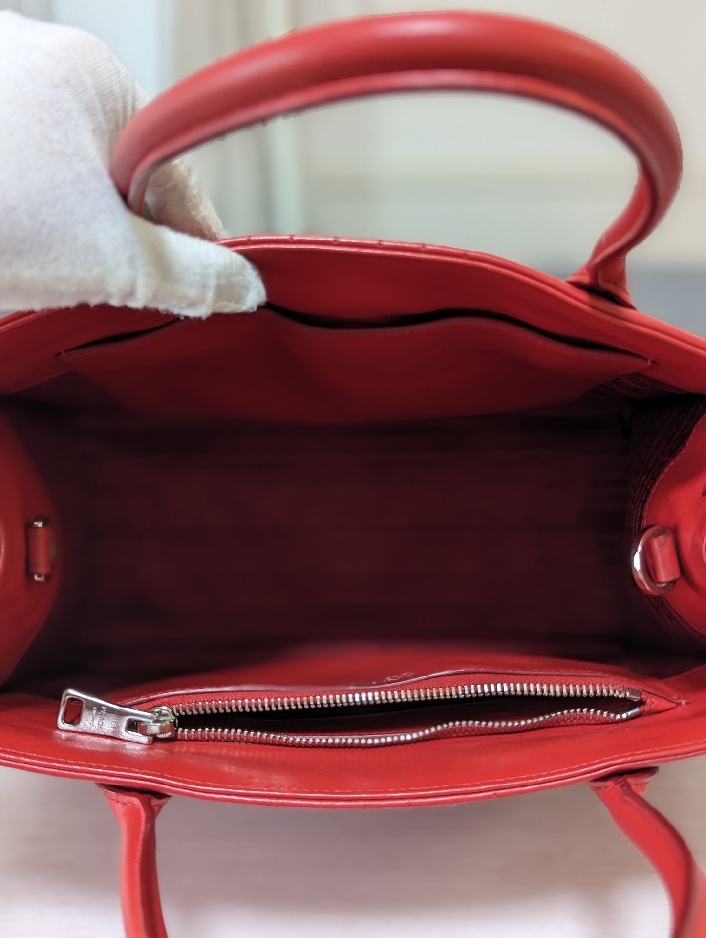 Convertible Open Tote Diagramme Quilted Leather Medium