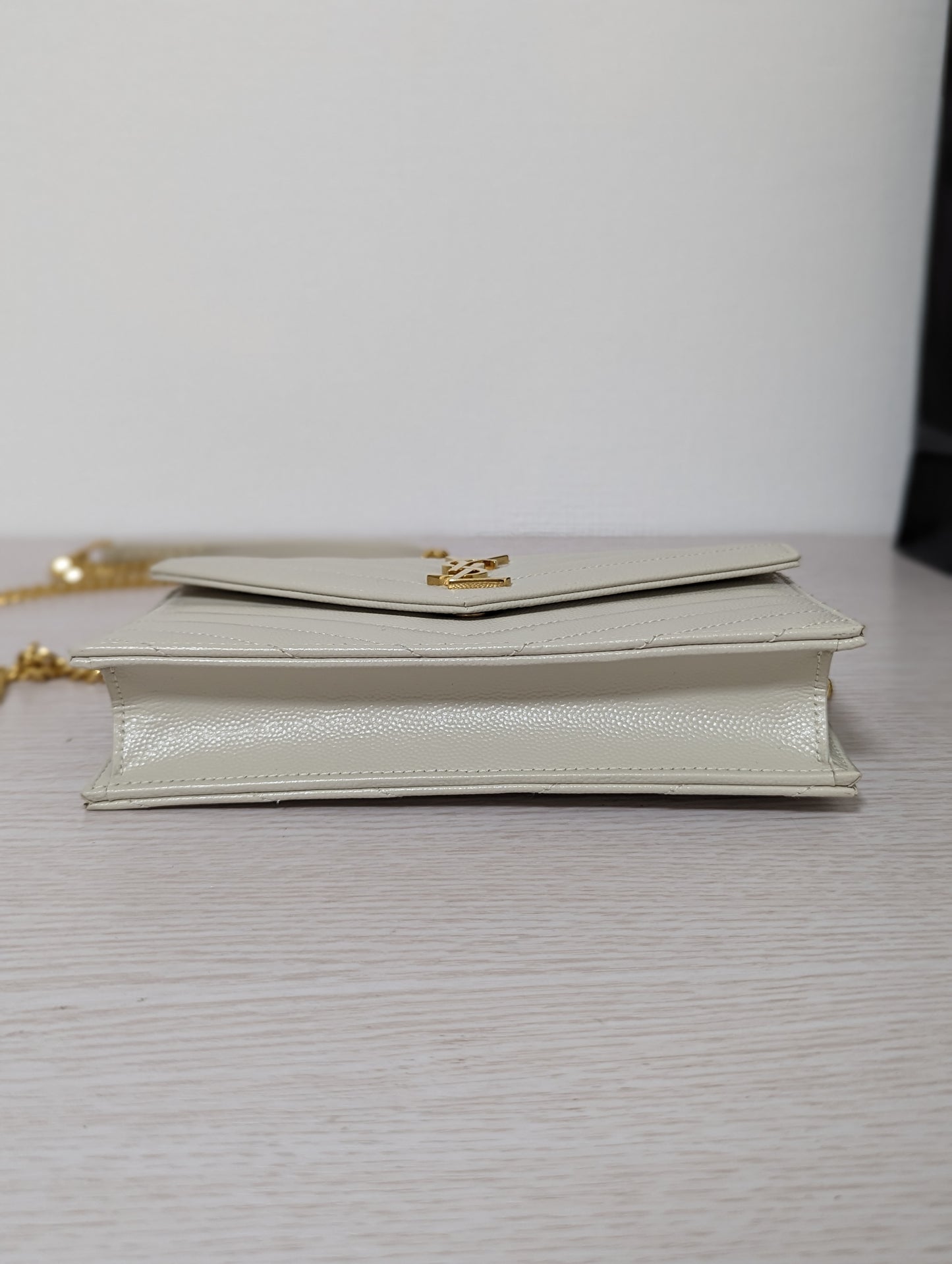 Cassandre Matelassé Leather Wallet on Chain