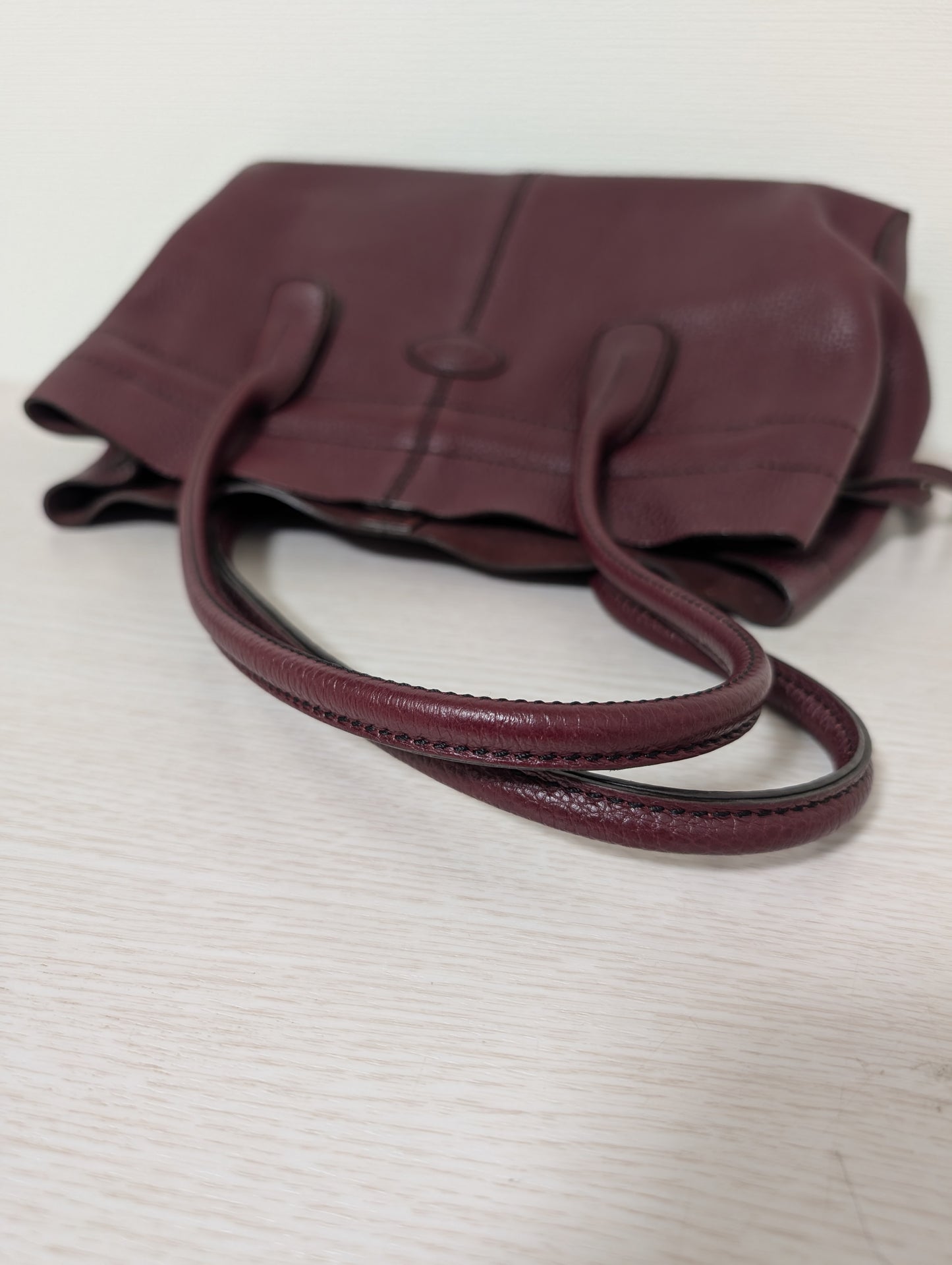 Leather D Bag Media Tote