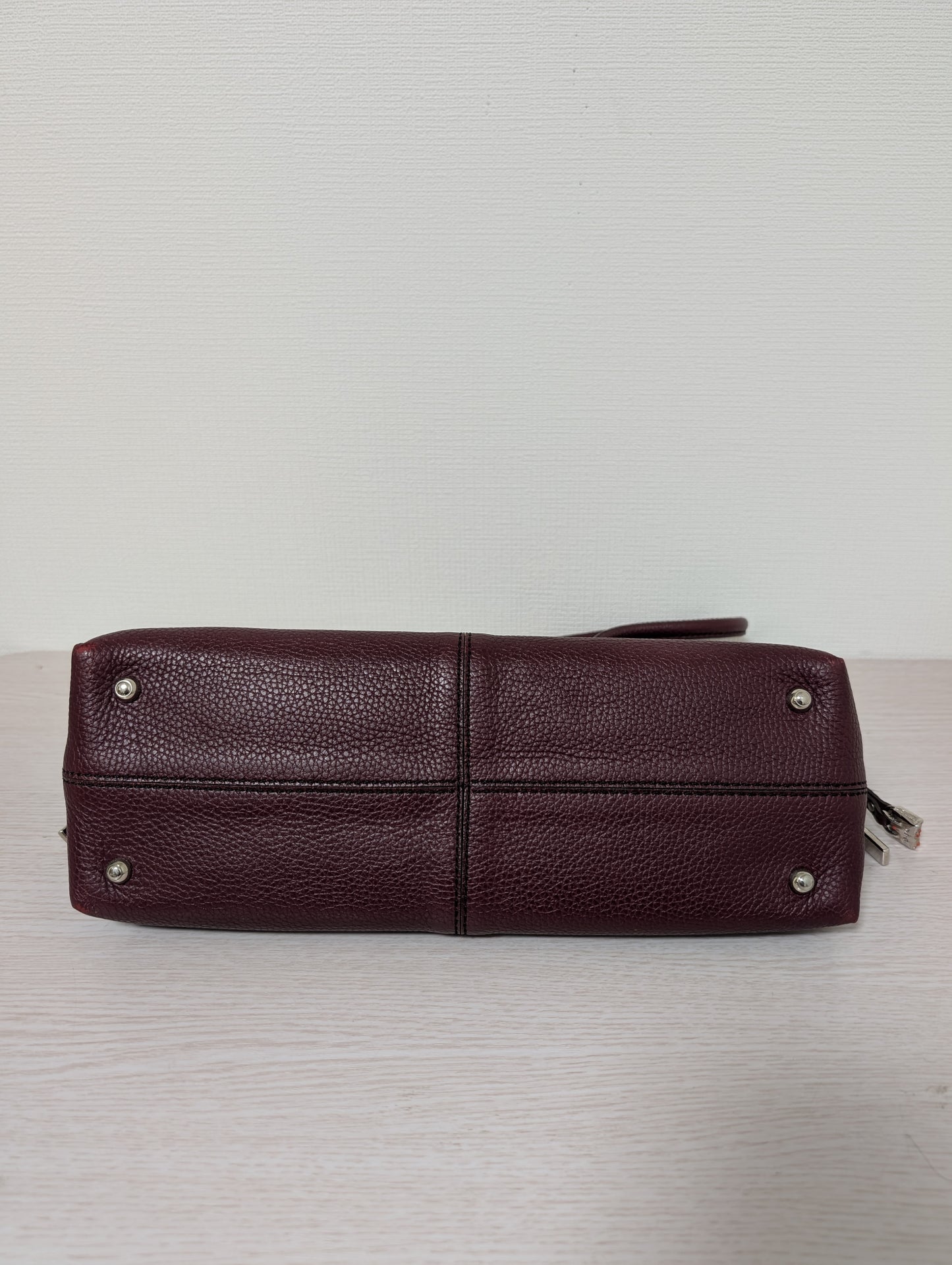 Leather D Bag Media Tote