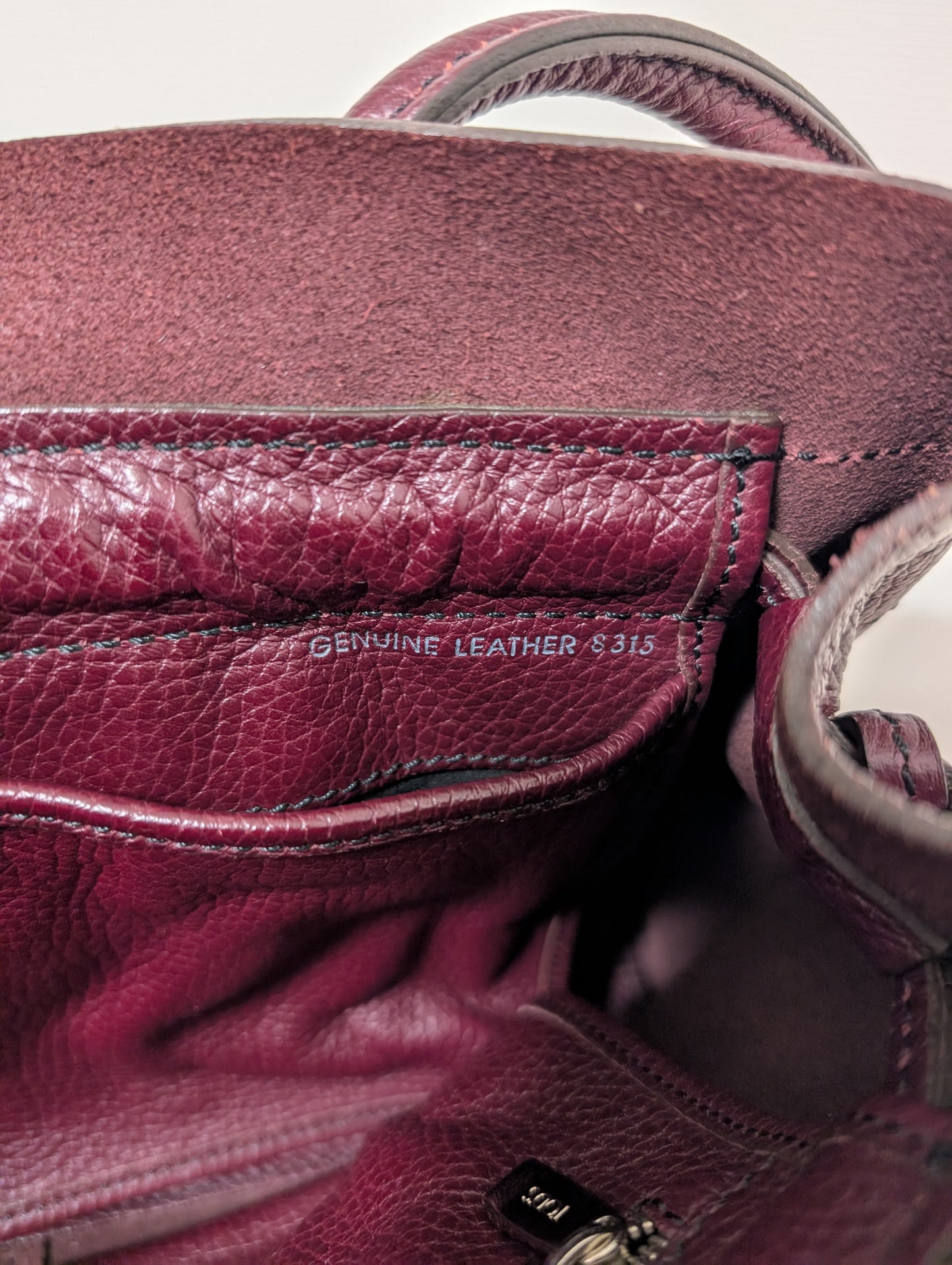 Leather D Bag Media Tote