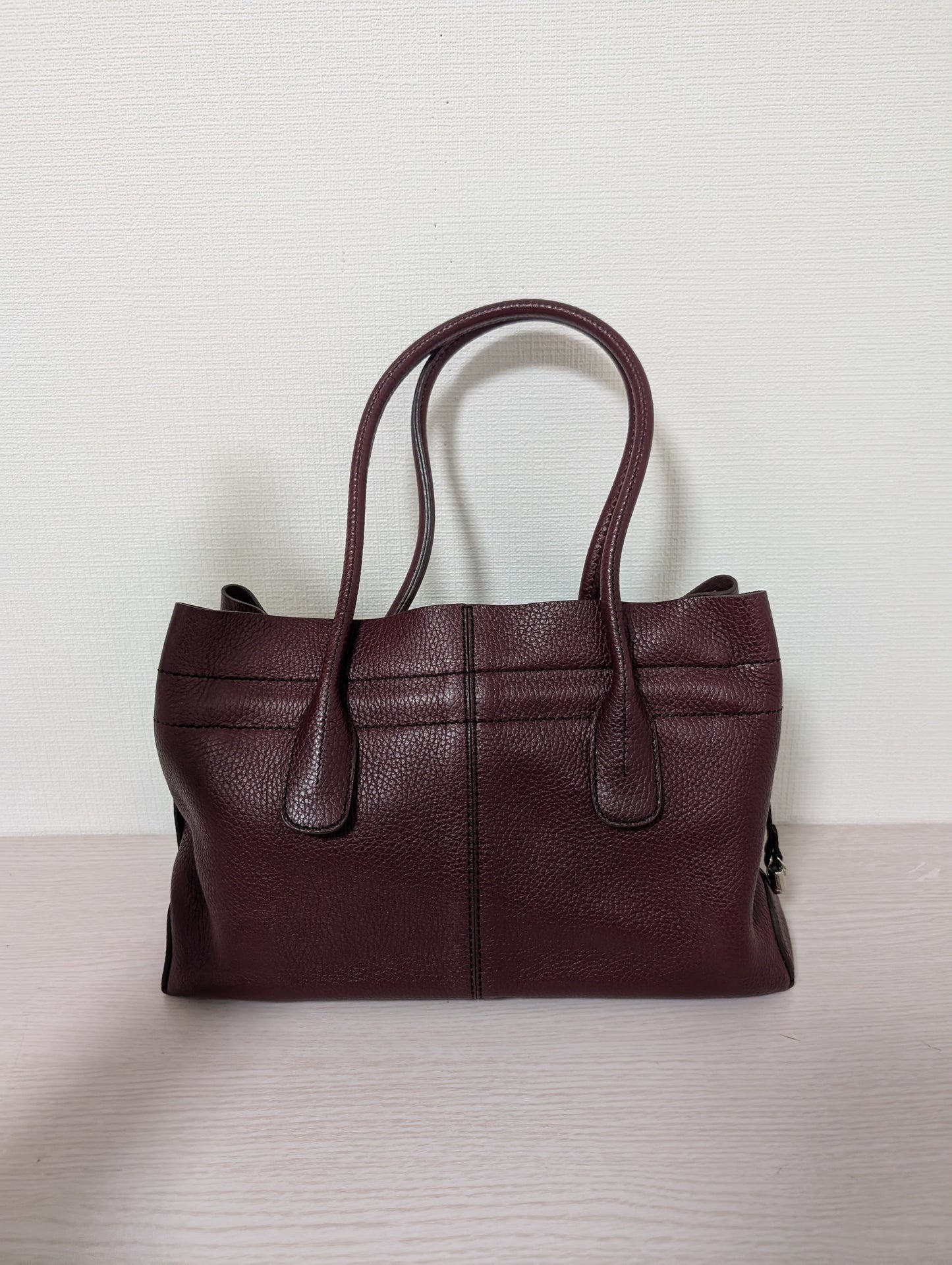 Leather D Bag Media Tote