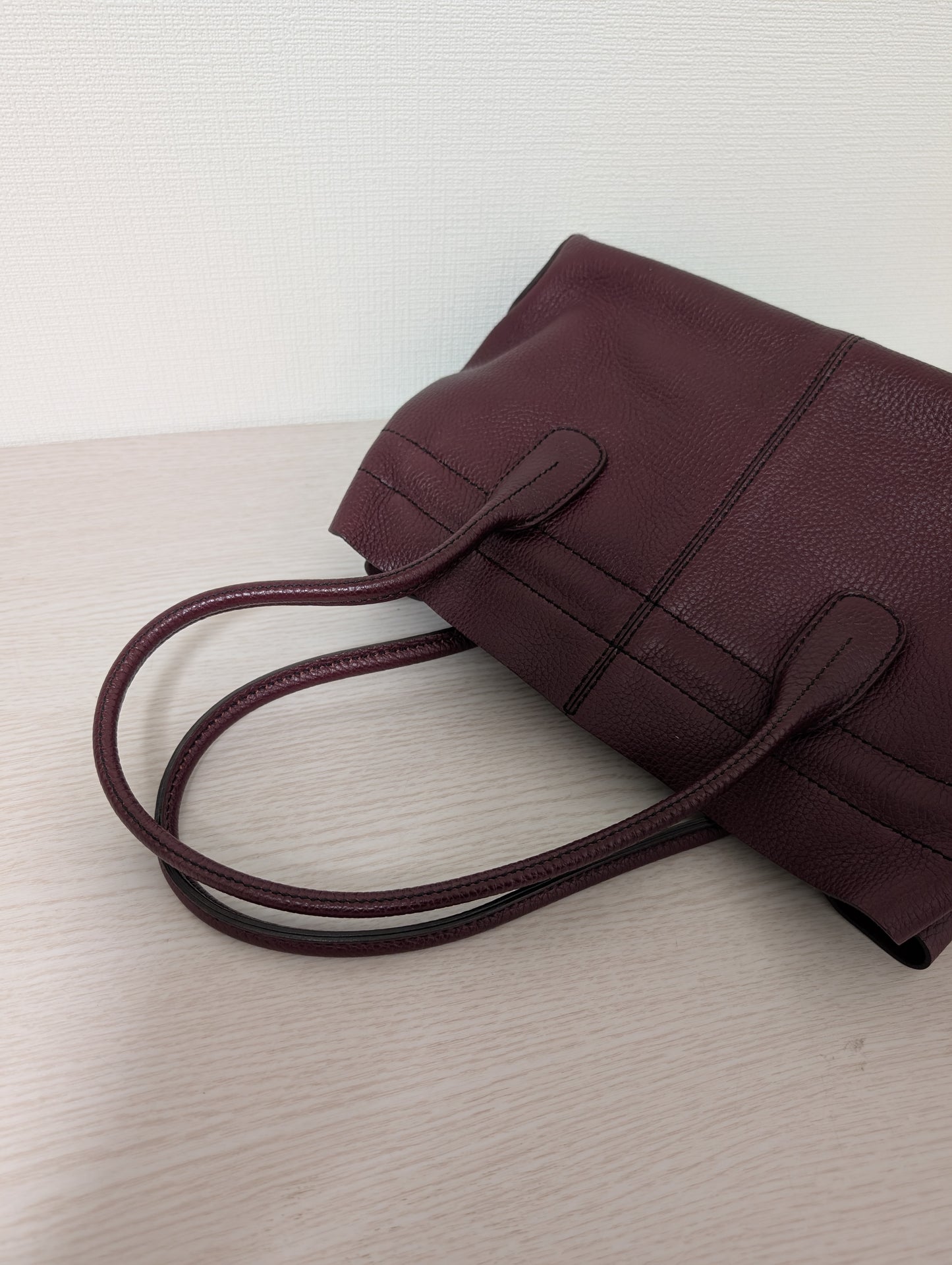 Leather D Bag Media Tote