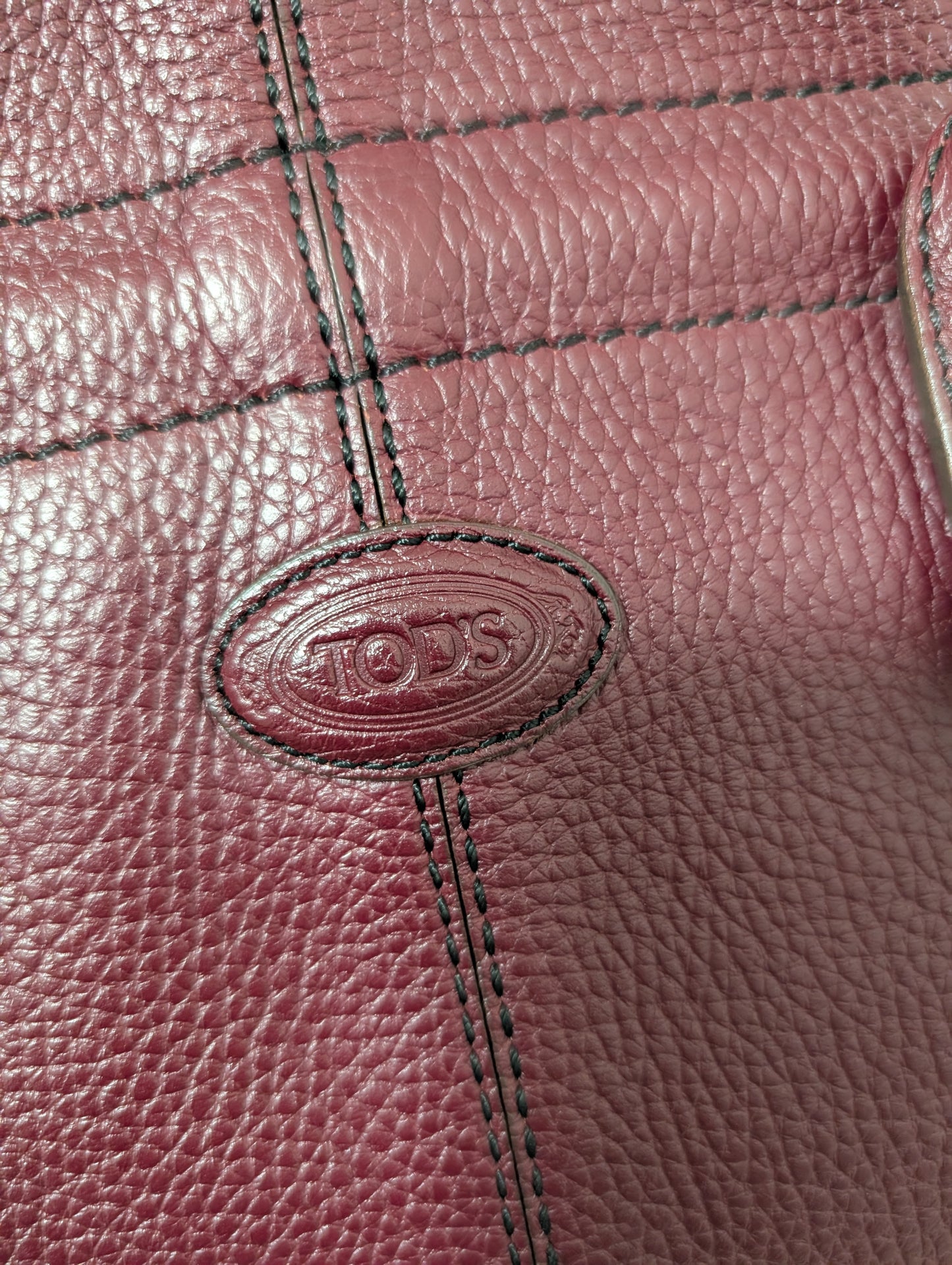 Leather D Bag Media Tote