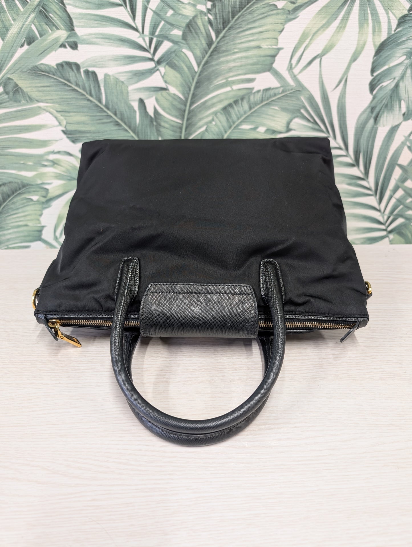 Nylon Convertible Flap Tote Large