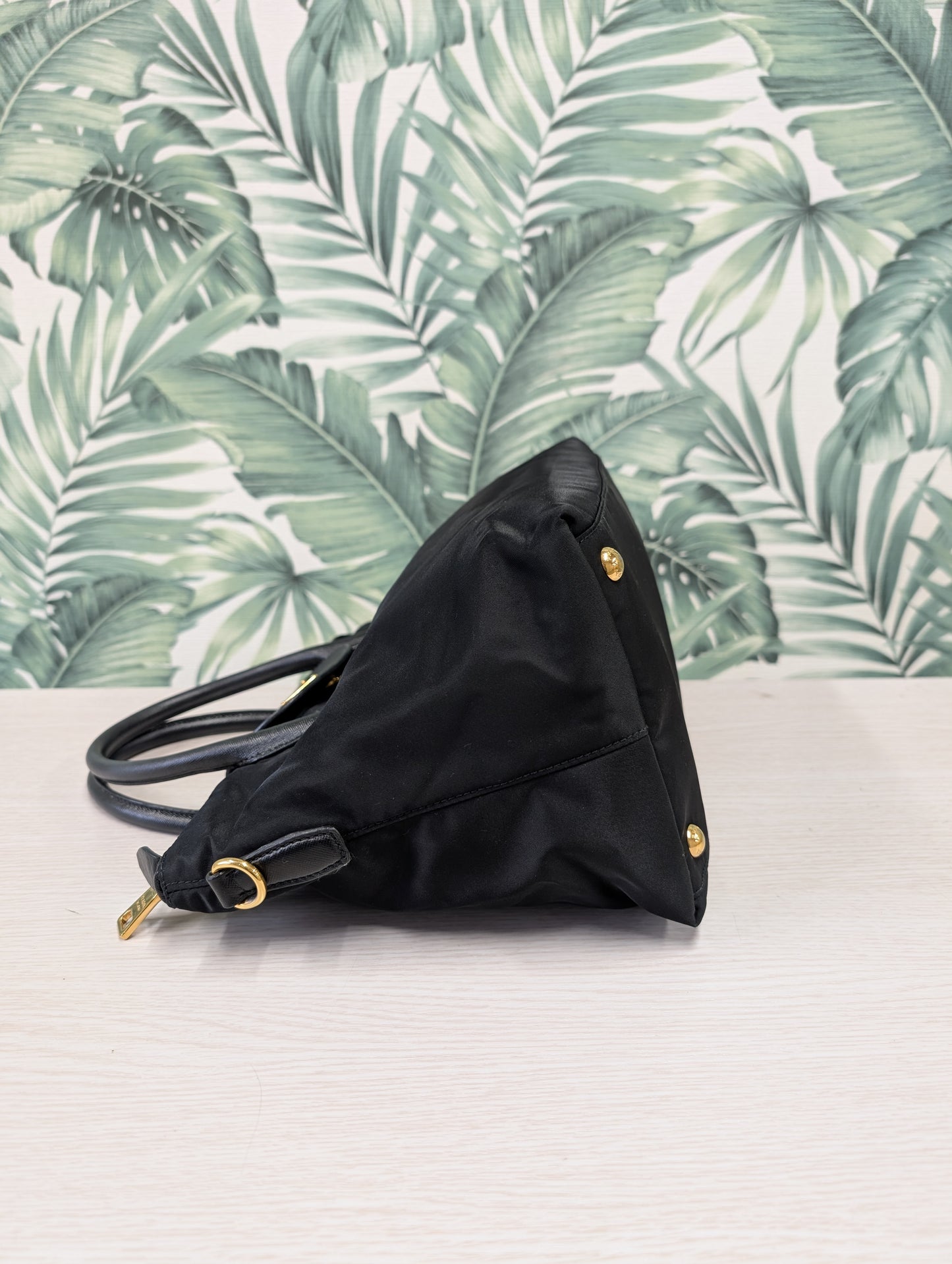 Nylon Convertible Flap Tote Large
