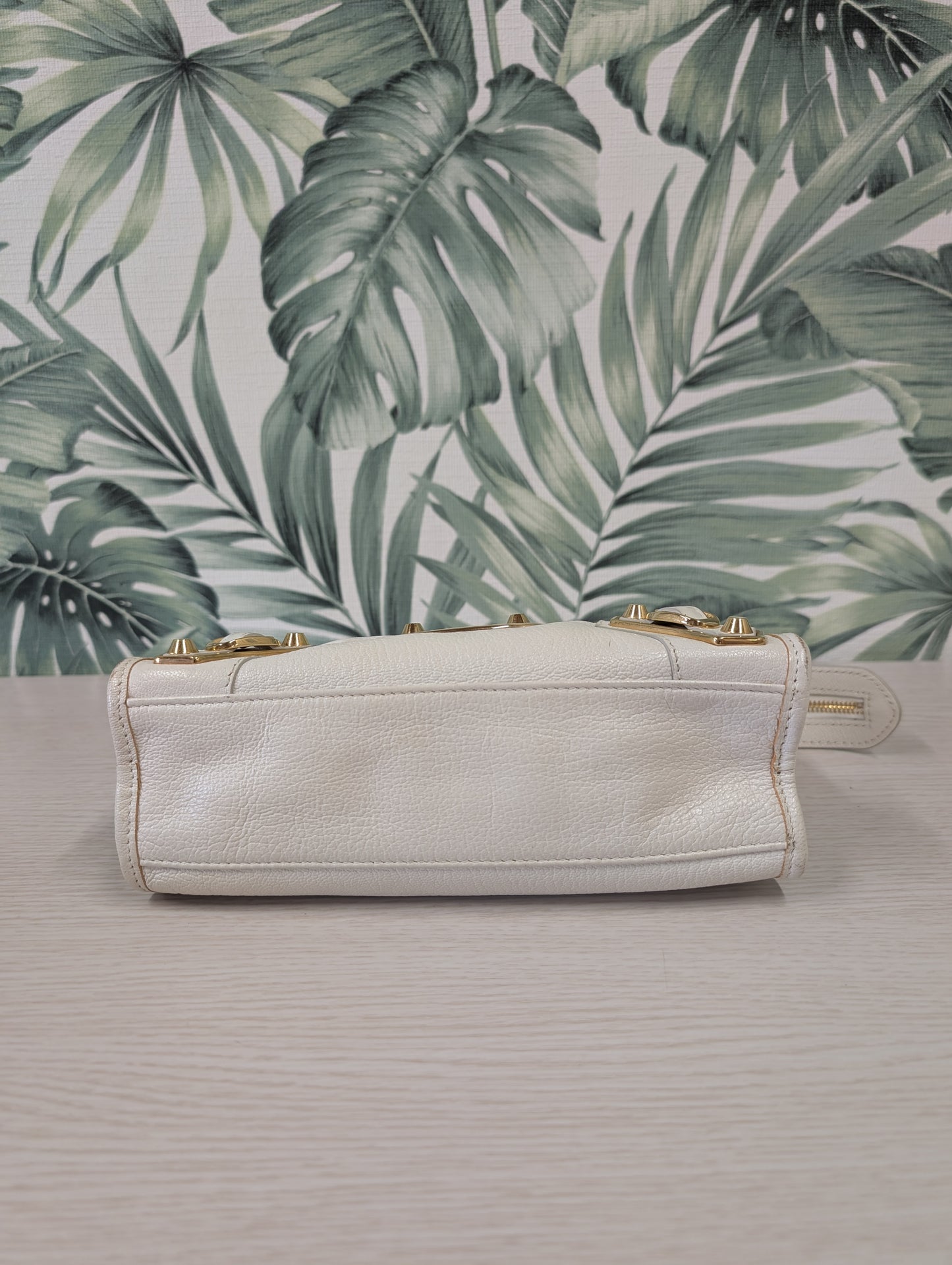 Chevre Gold Metallic Edge Hardware City Mini
