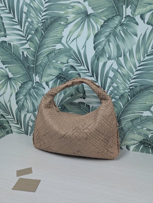 Hobo Stitched Intrecciato Nappa Large