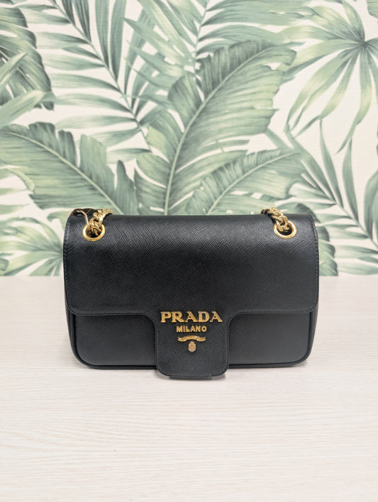 Saffiano Flap Chain