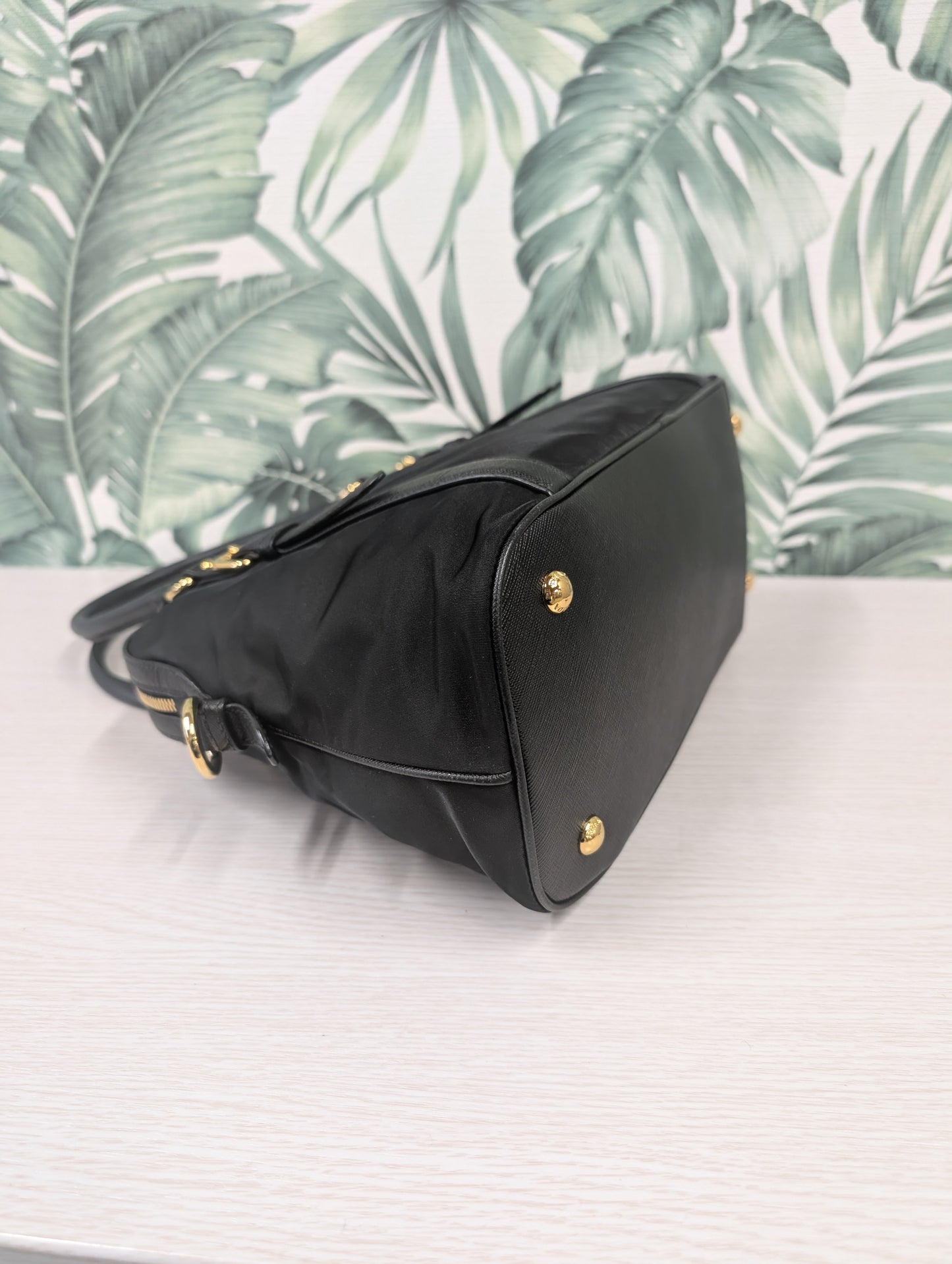 Tessuto Nylon Saffiano Leather