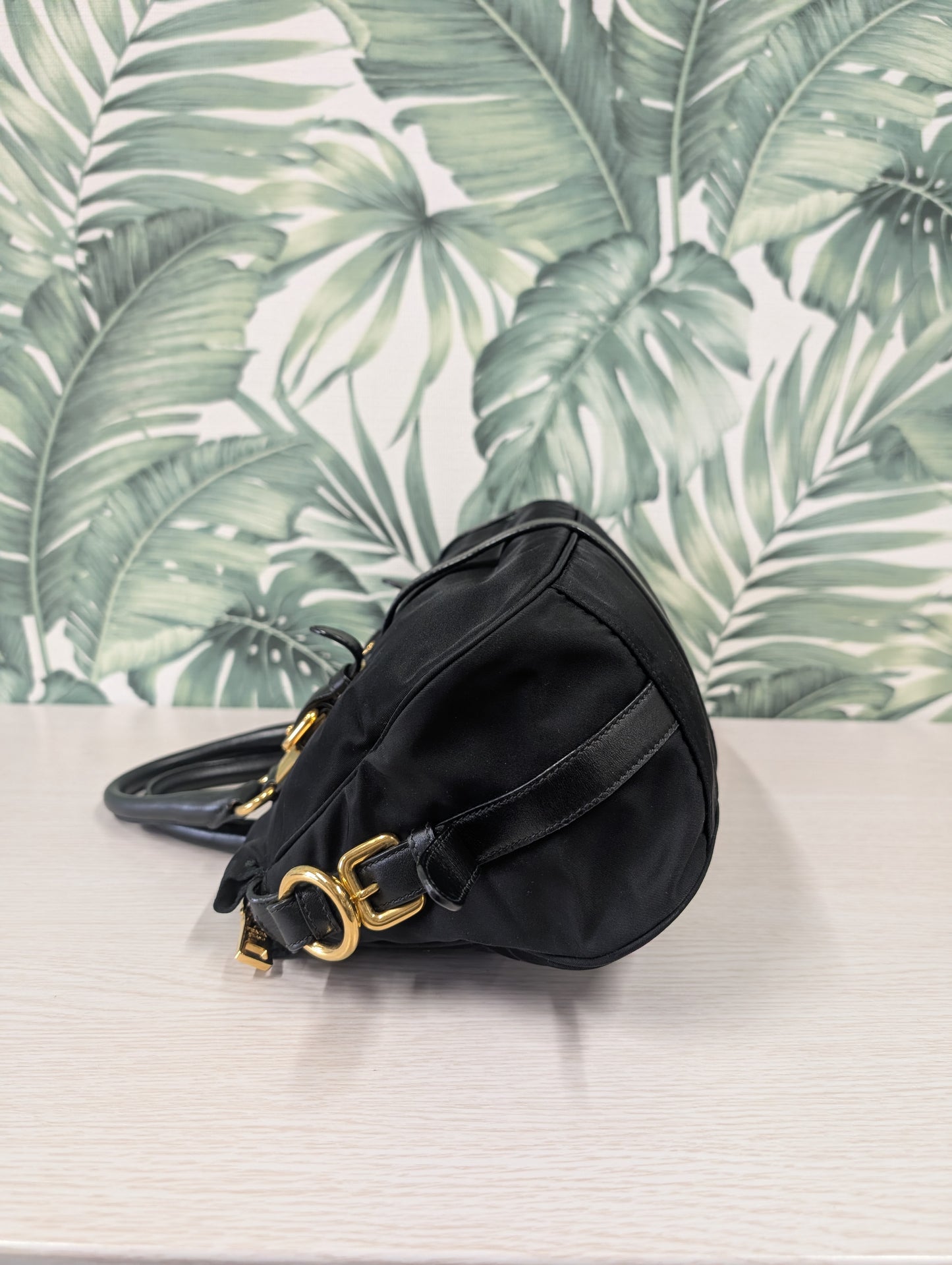Tessuto Nylon Convertible Top Handle Long Tote