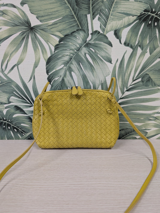 Intrecciato Leather Nodini Small