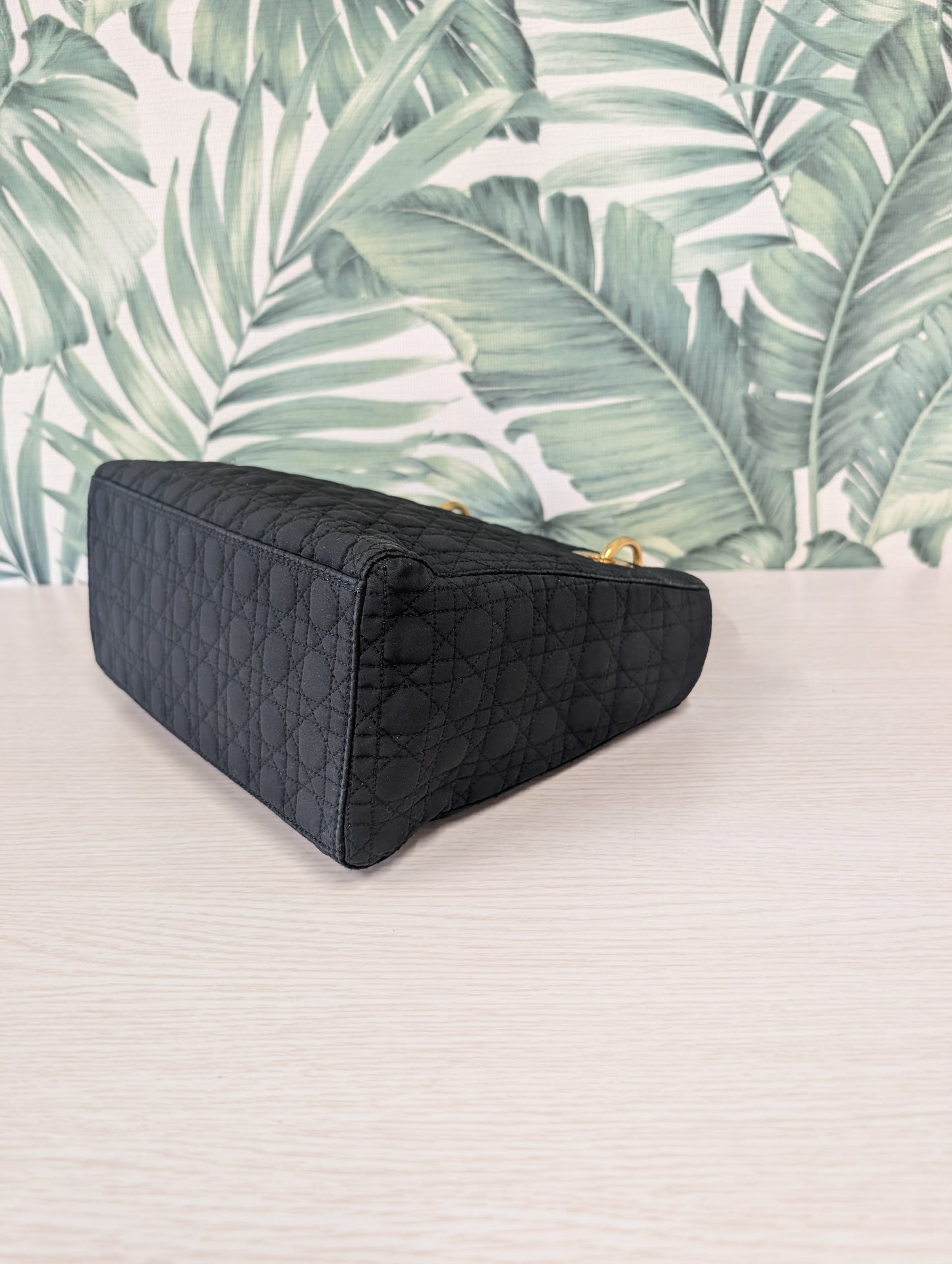 Vintage Lady Dior Quilted Nylon Medium