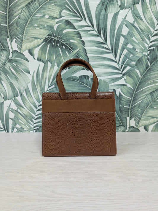 Vintage Vara-Embossed Lizard 2-way Small