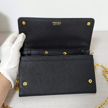 Load image into Gallery viewer, Saffiano Black Chain Bag
