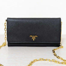 Load image into Gallery viewer, Saffiano Black Chain Bag
