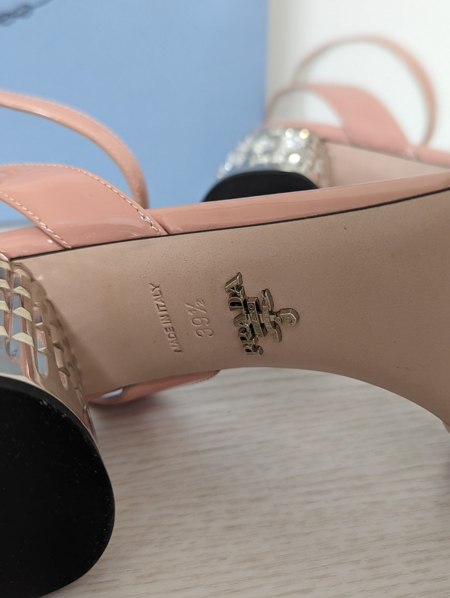 Open Toe Pink Jewel Sandals 39