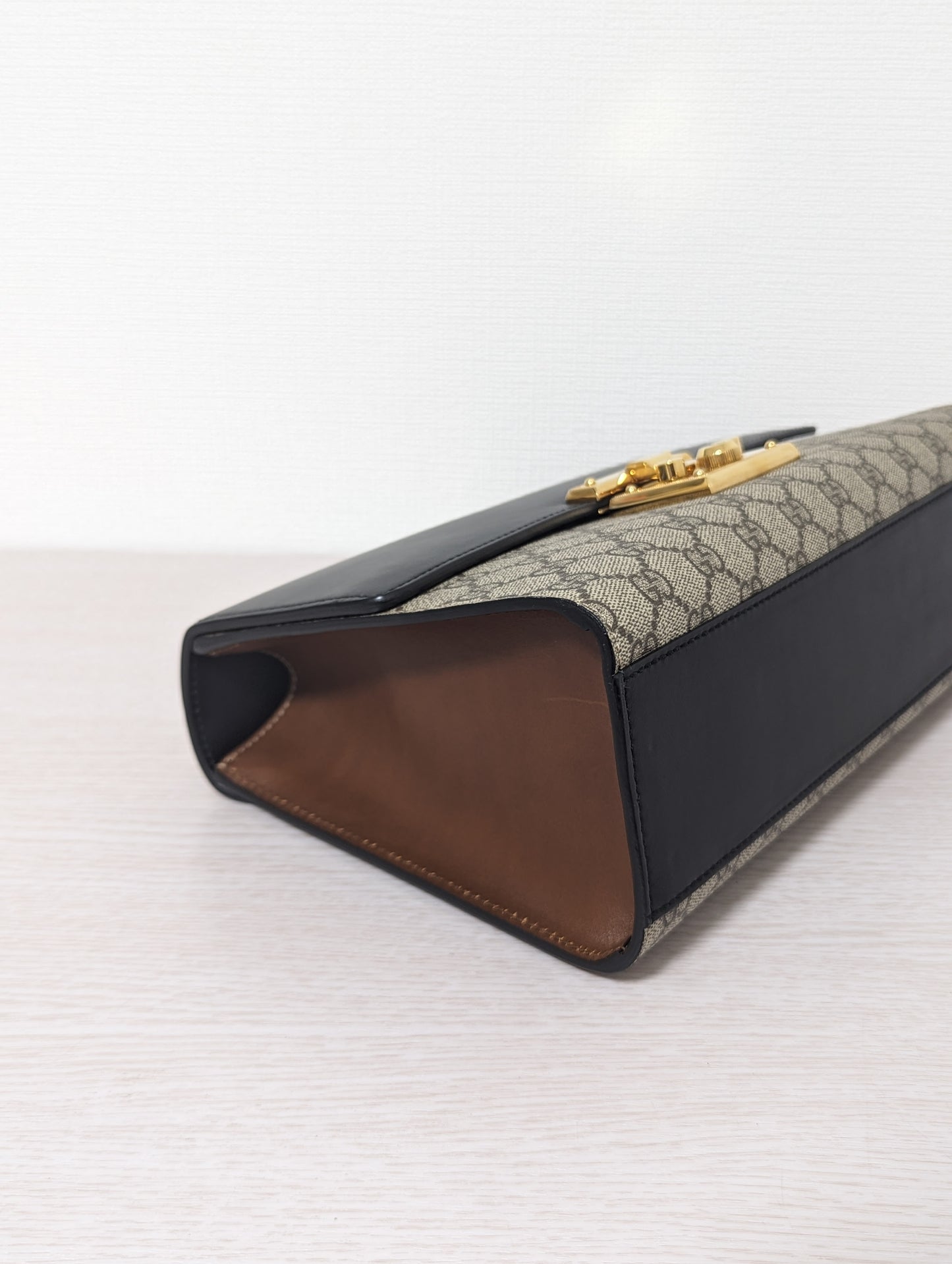 Padlock Gold Chain Bag GG Leather and Canvas