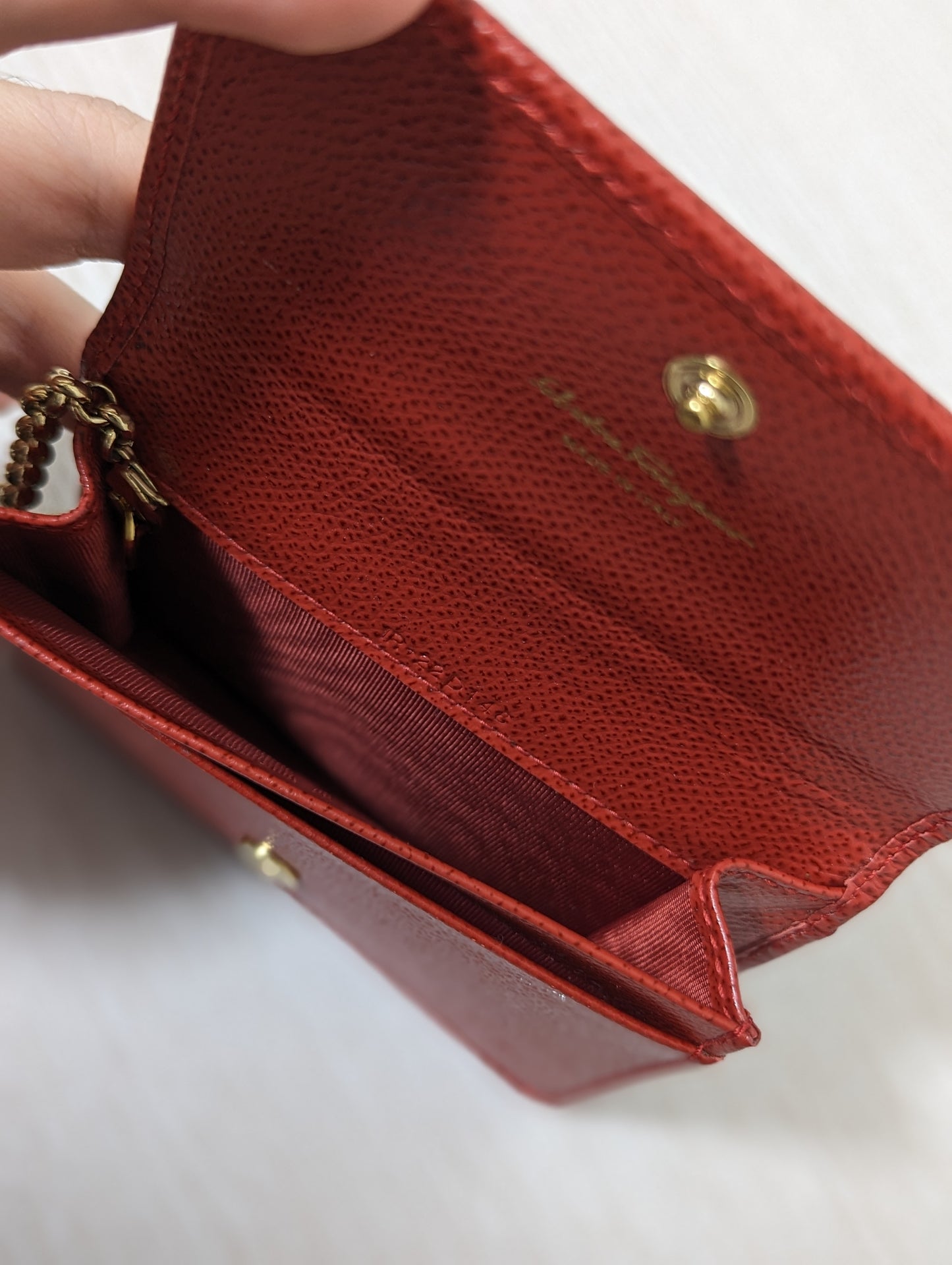 Ferragamo Card Case w/ Key Ring