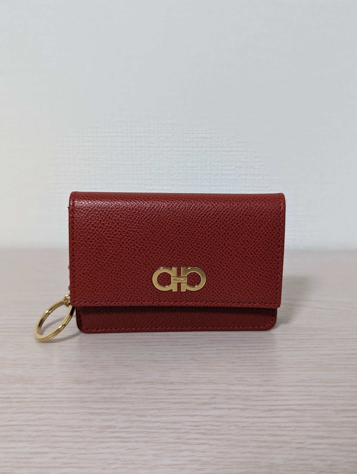 Ferragamo Card Case w/ Key Ring