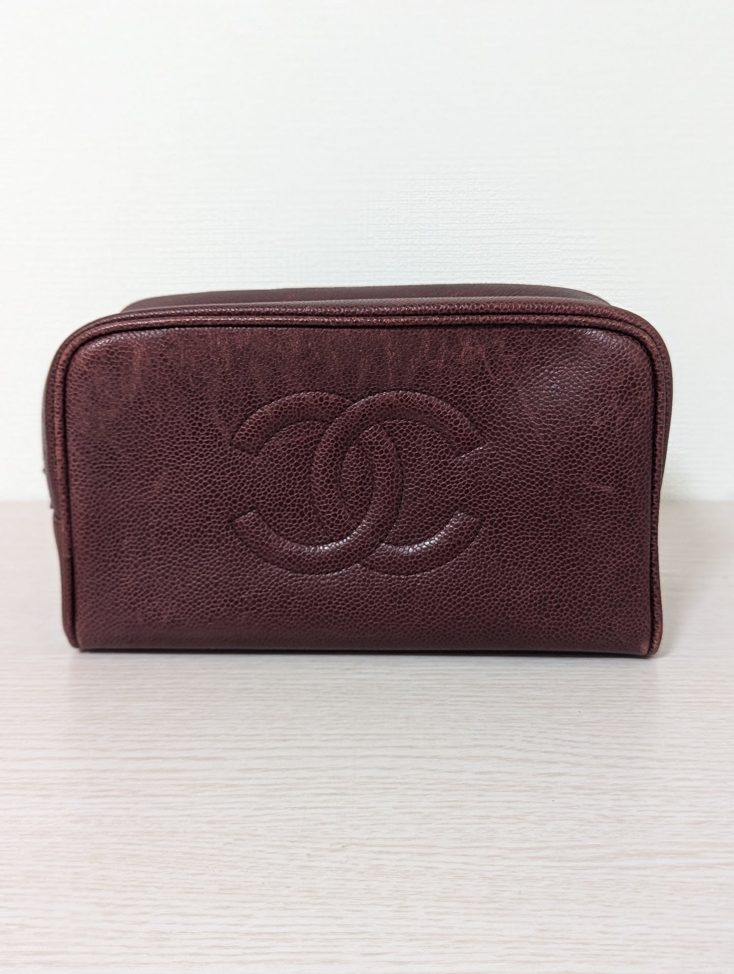 Vintage Embossed Caviar Leather