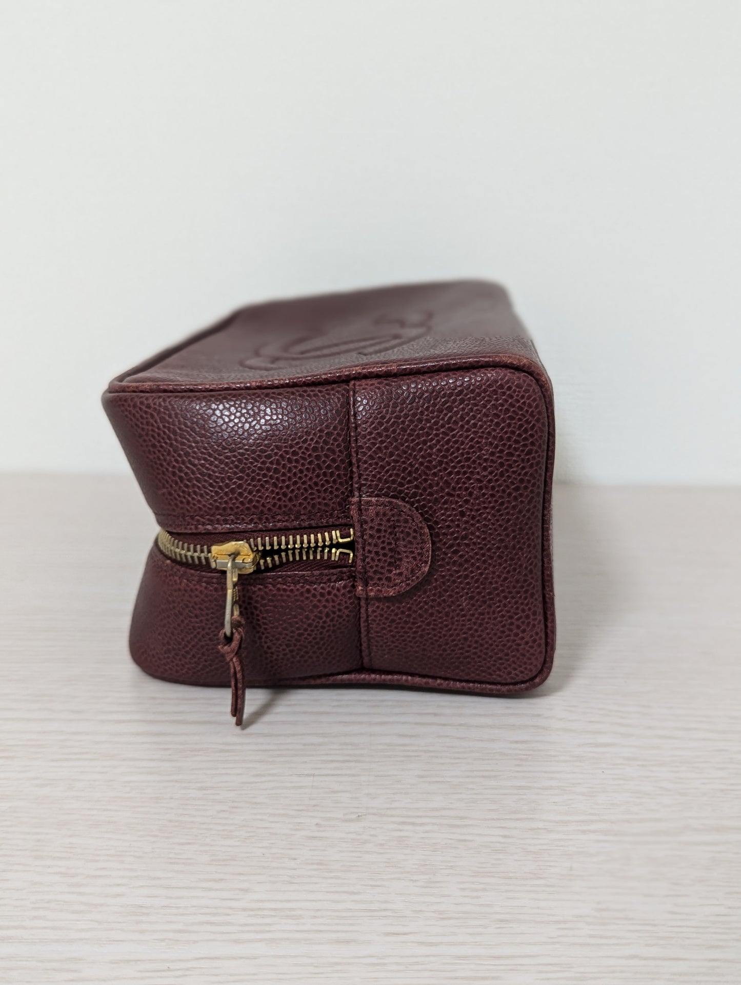 Vintage Embossed Caviar Leather