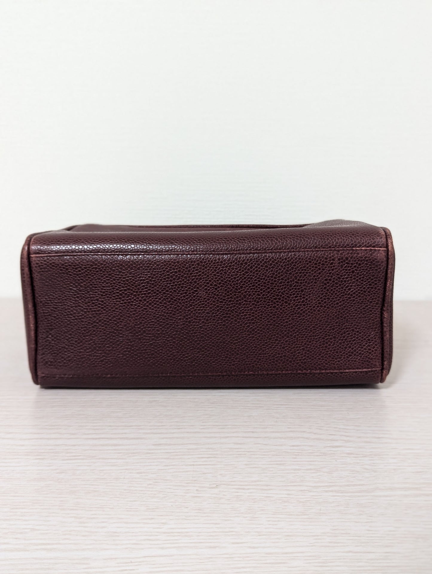 Vintage Embossed Caviar Leather