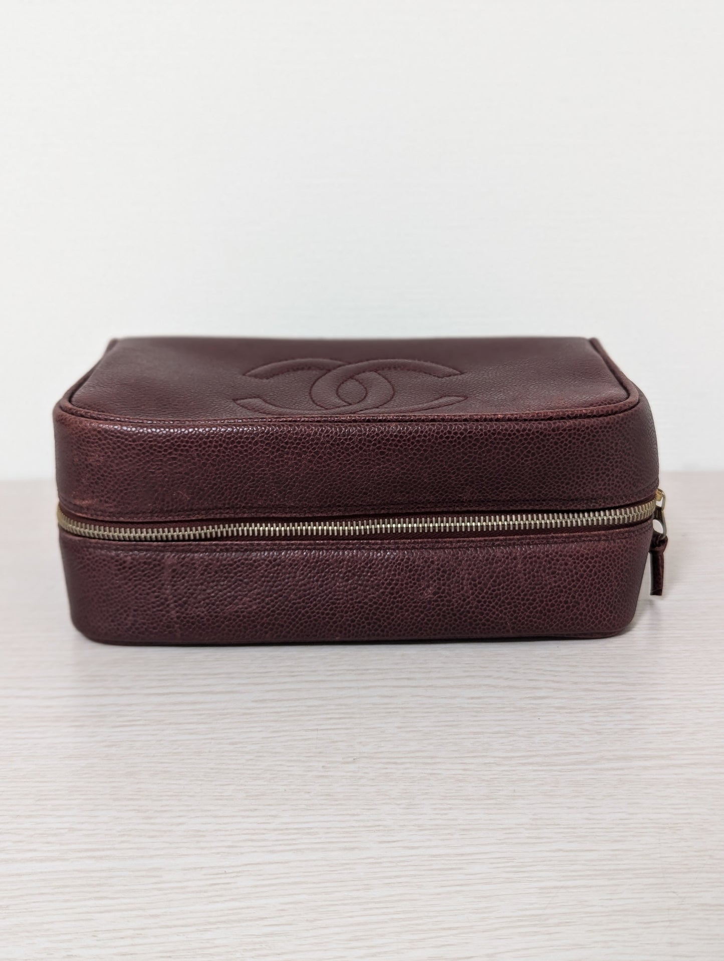 Vintage Embossed Caviar Leather