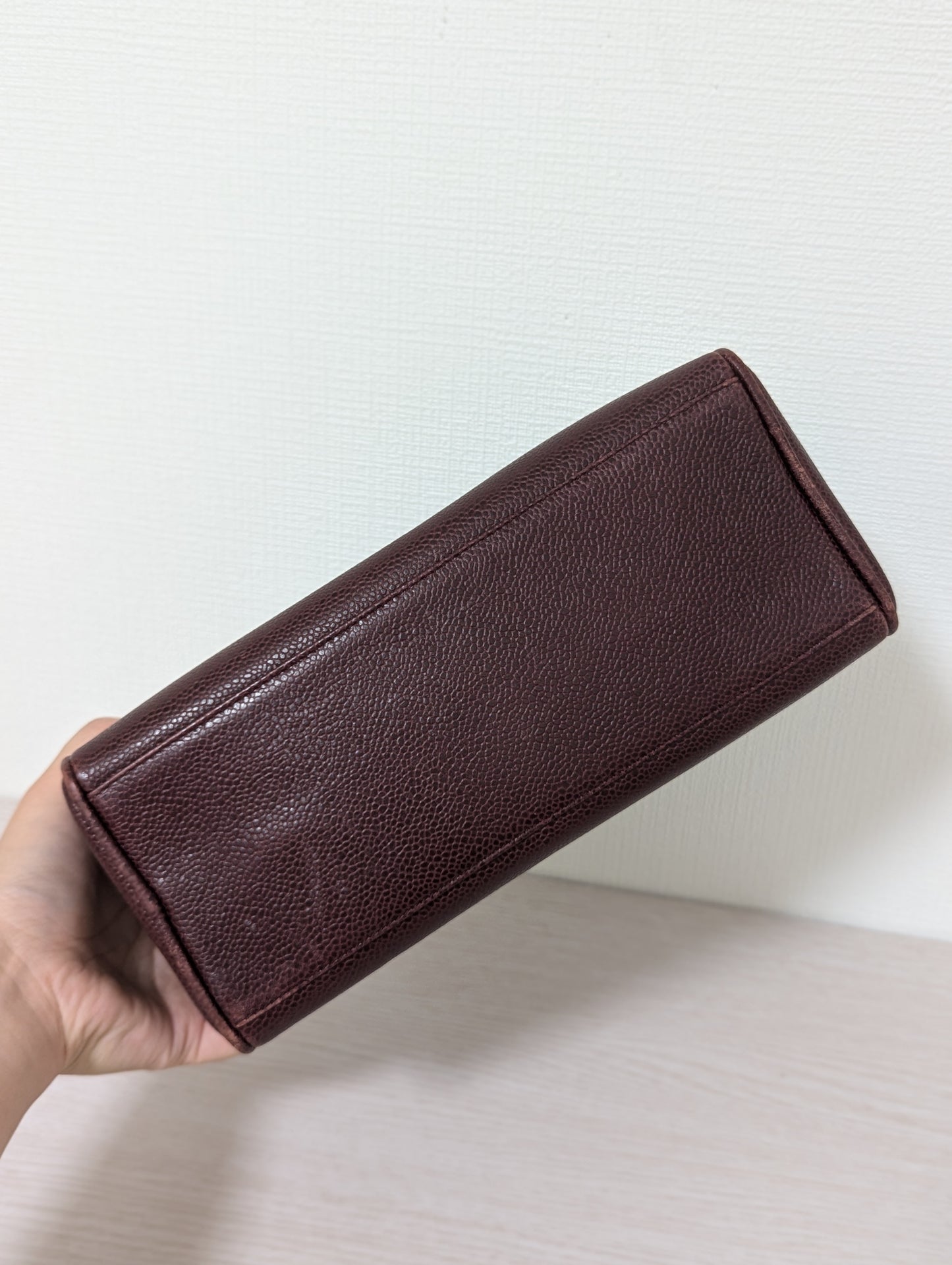 Vintage Embossed Caviar Leather
