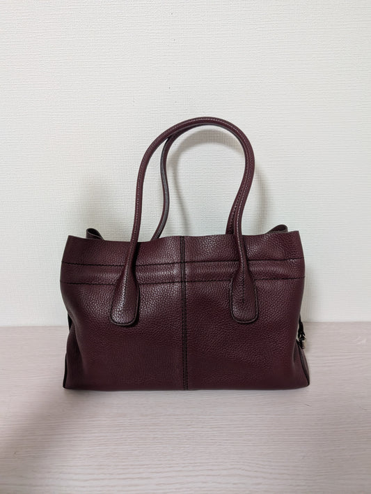 Leather D Bag Media Tote