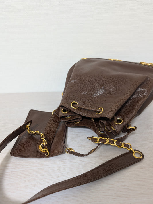 Vintage Caviar Bucket Triple CC