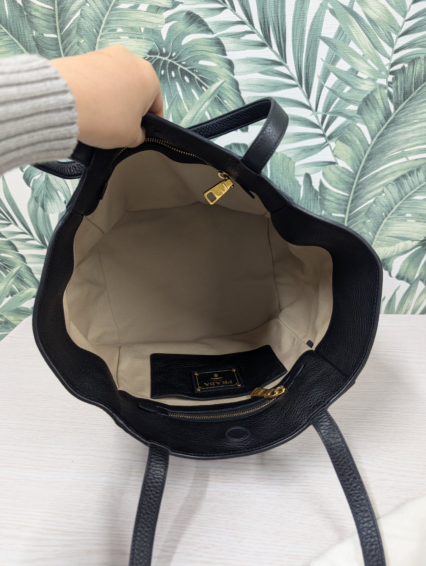 Trapeze Leather Tote