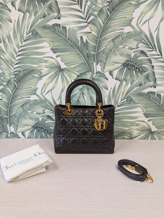 Vintage Lady Dior Lambskin Medium