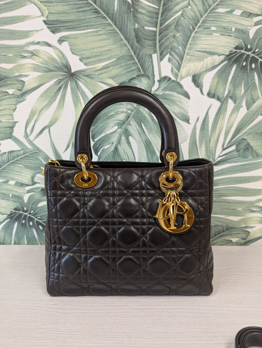 Vintage Lady Dior Lambskin Medium