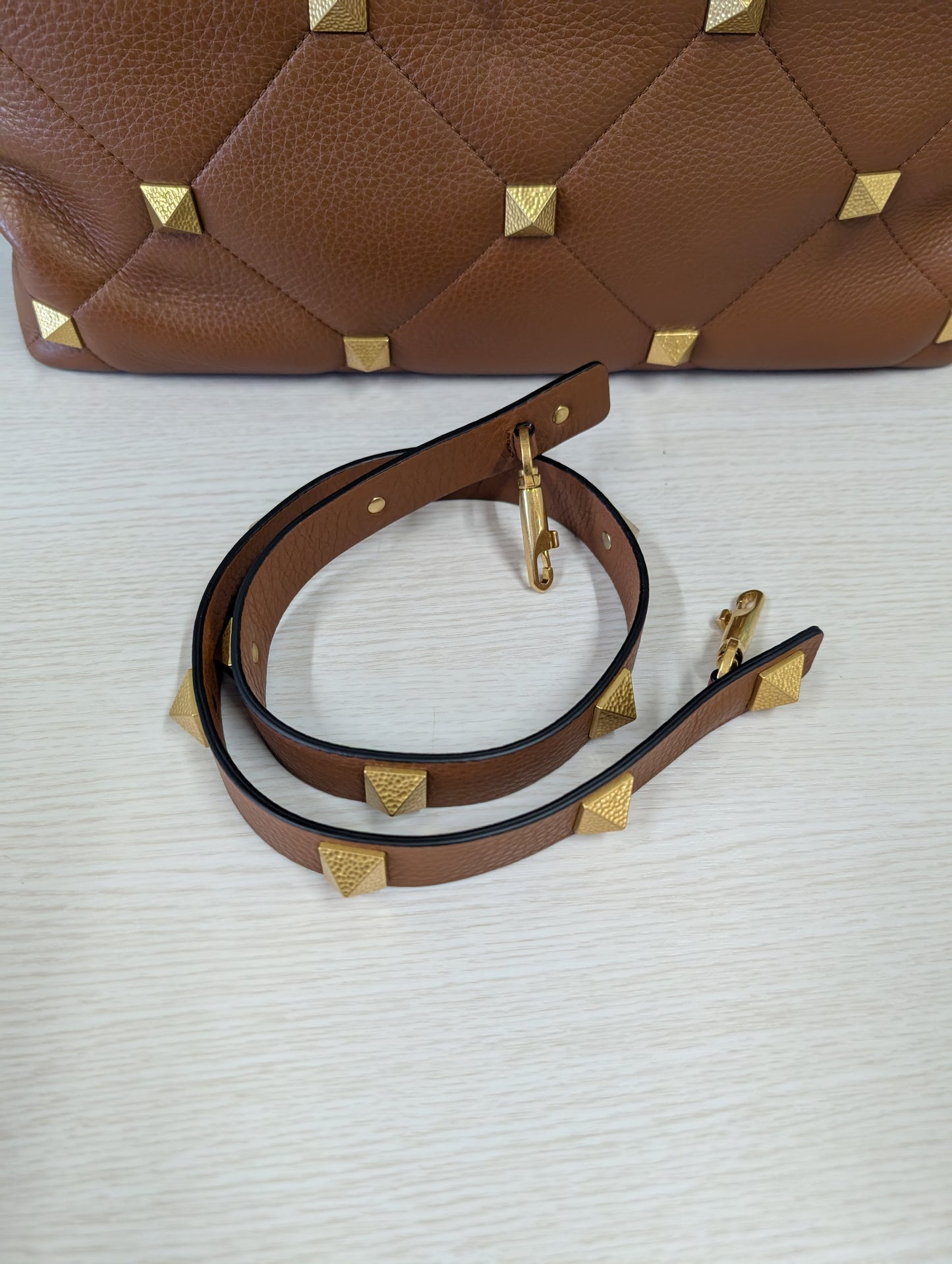 Roman Stud Shoulder Tote Large