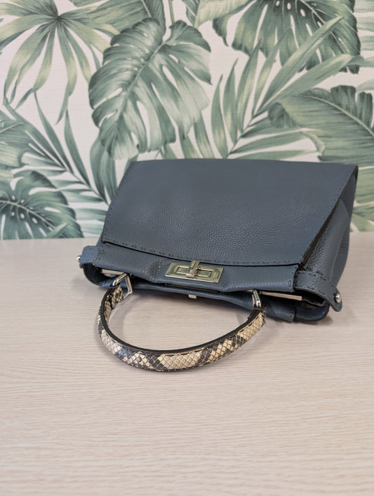 Peekaboo ISeeU Calfskin Python Handle Medium