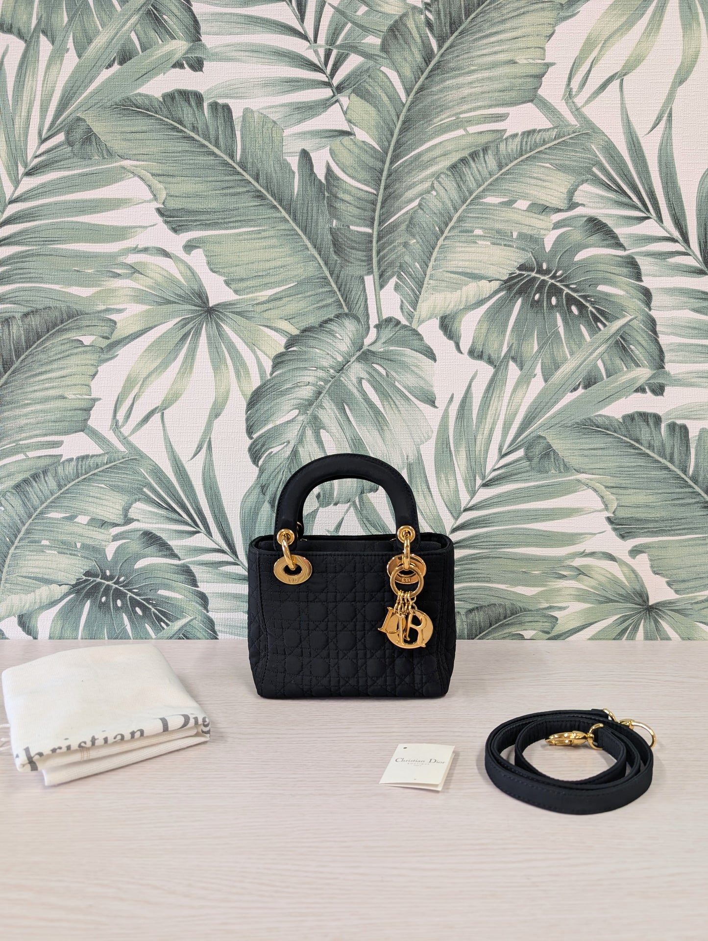 Vintage Lady Dior Quilted Nylon Micro