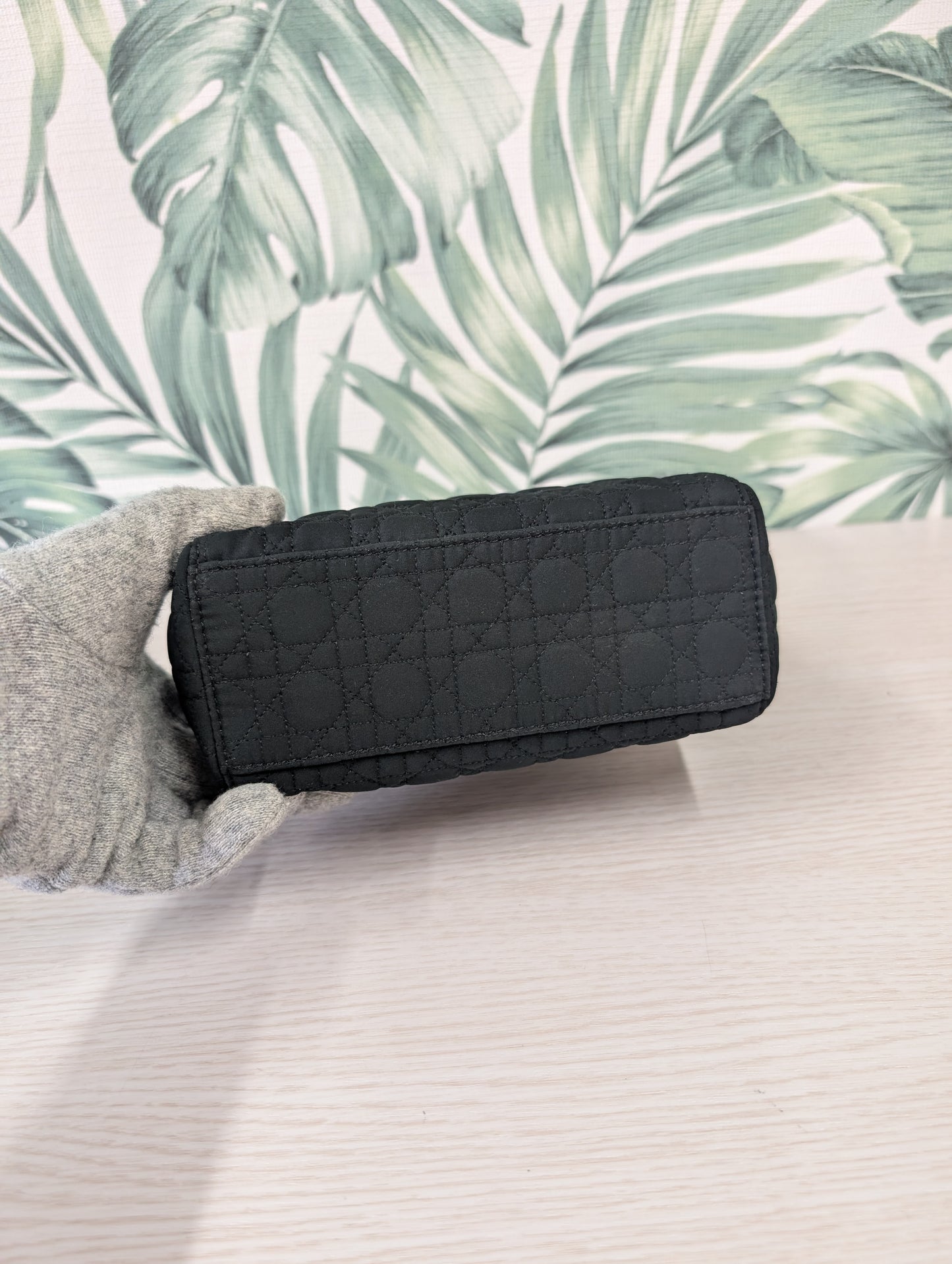 Vintage Lady Dior Quilted Nylon Micro