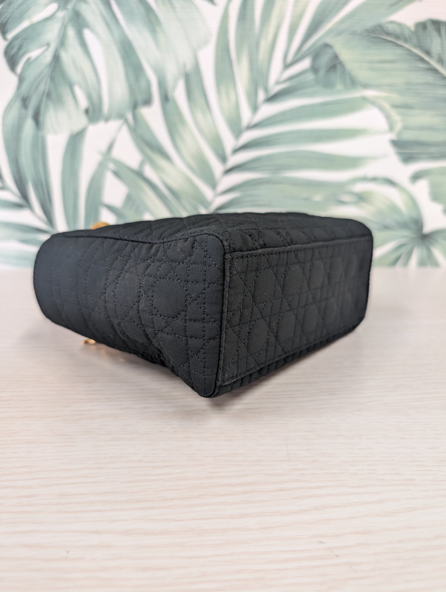 Vintage Lady Dior Quilted Nylon Micro