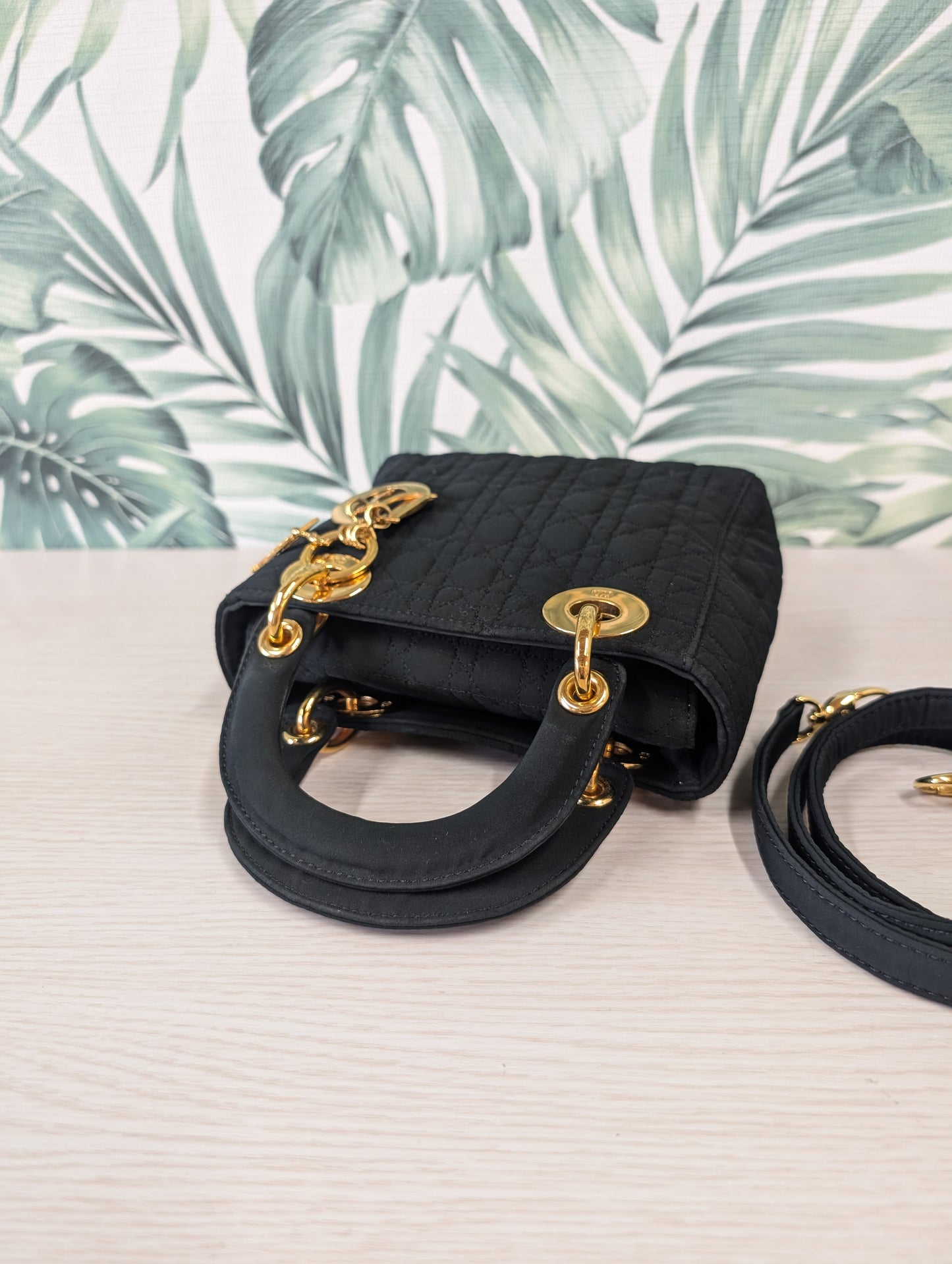 Vintage Lady Dior Quilted Nylon Micro