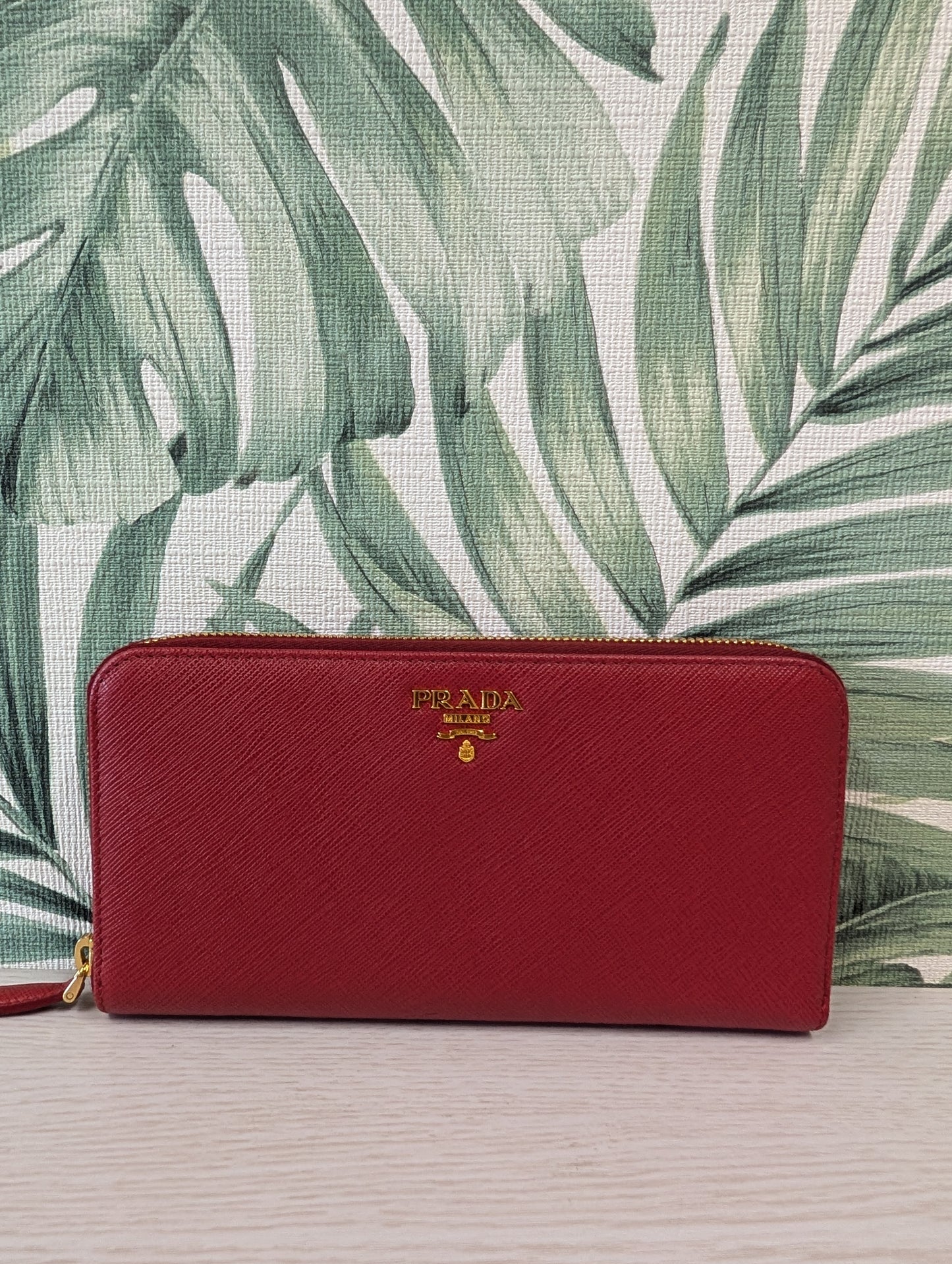 Saffiano Leather Continental Long Wallet