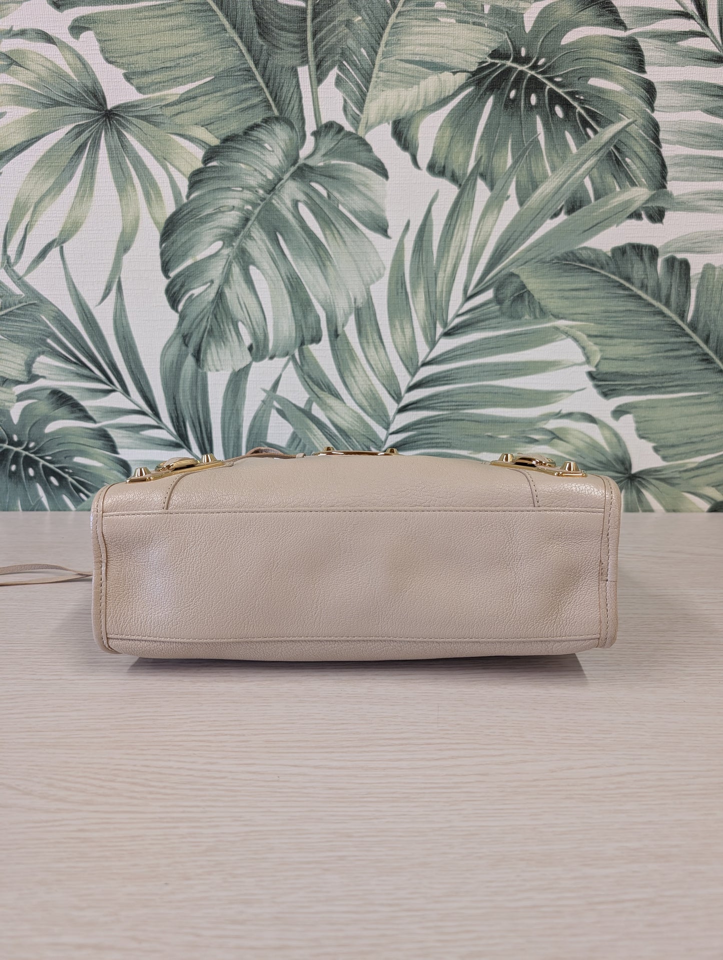 Chevre Gold Metallic Edge Hardware City Small