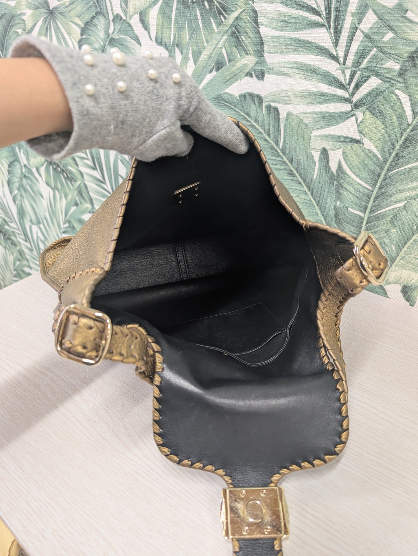 Leather Hobo Tote