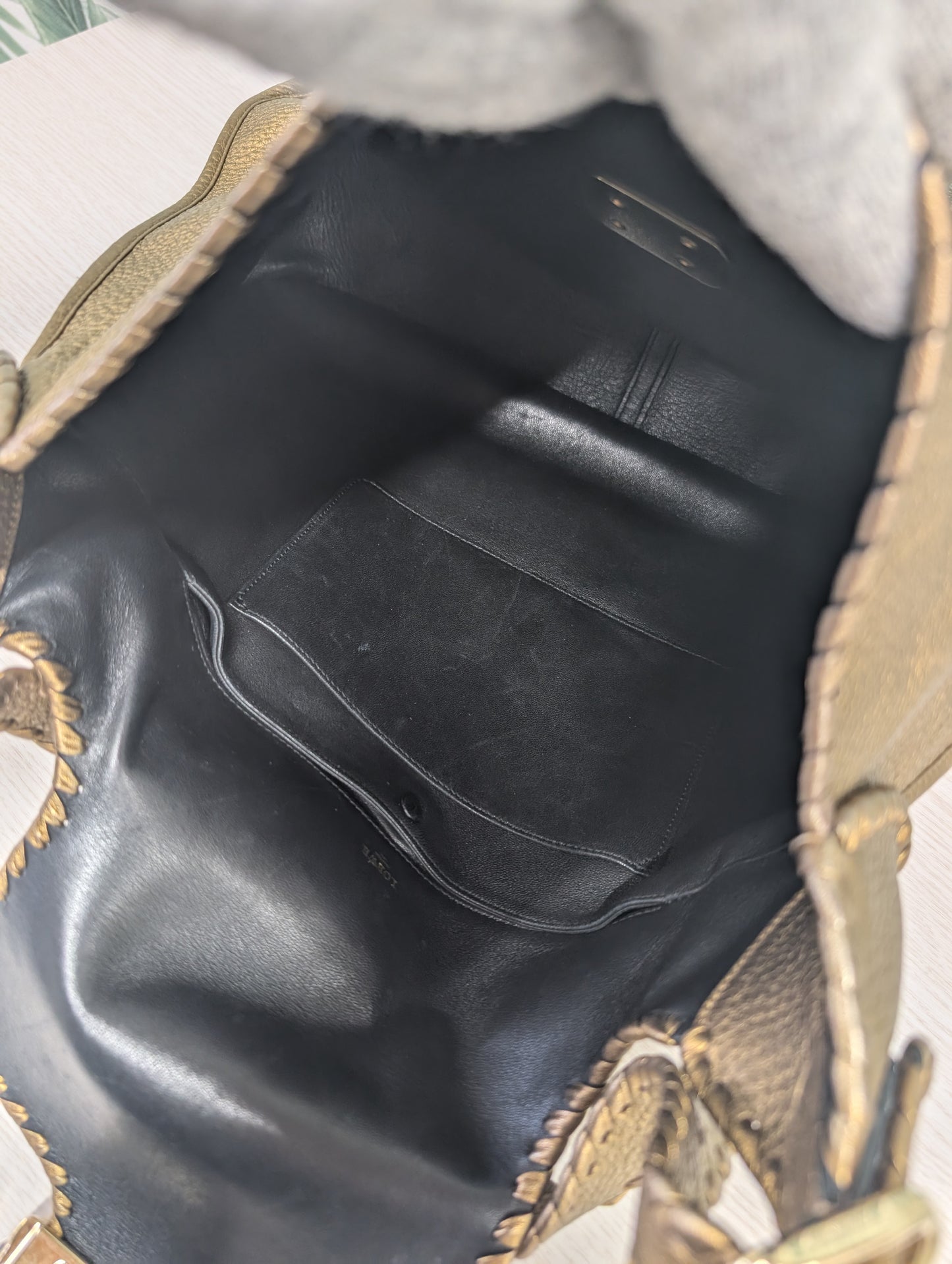 Leather Hobo Tote