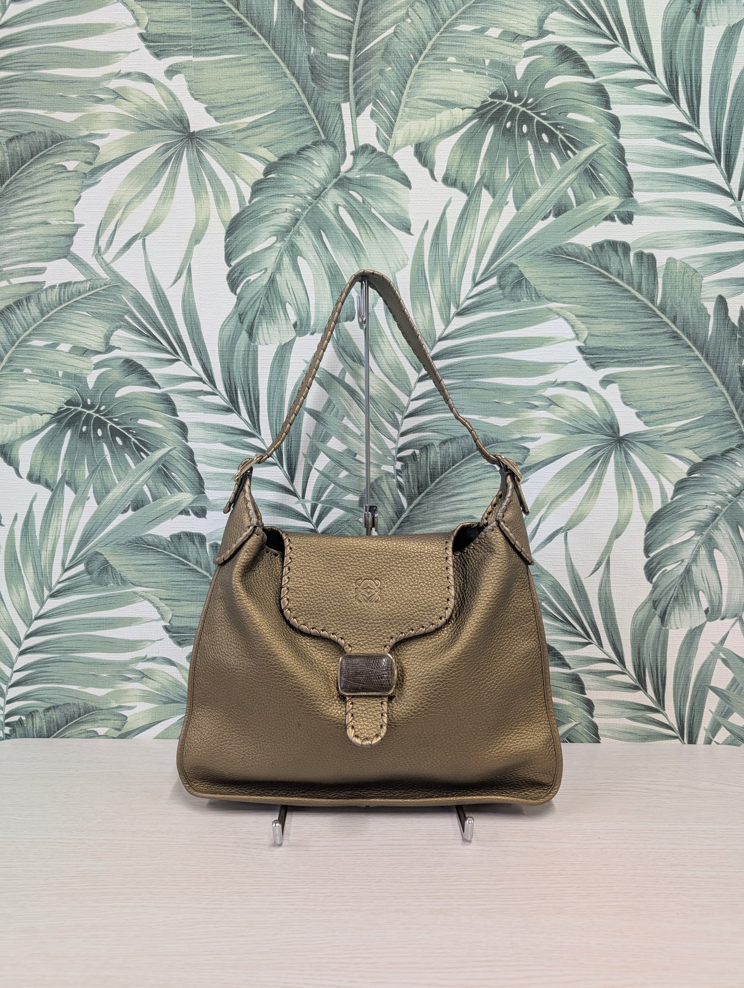 Leather Hobo Tote