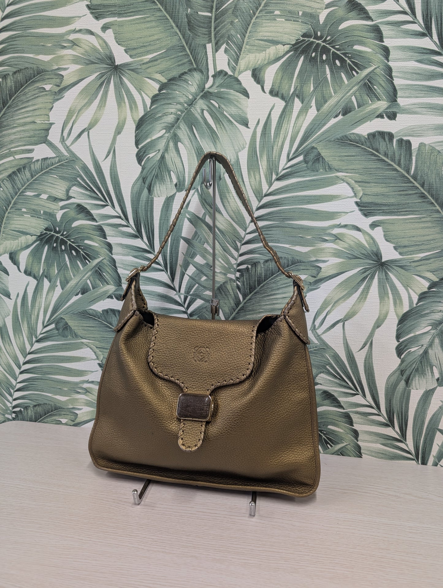Leather Hobo Tote