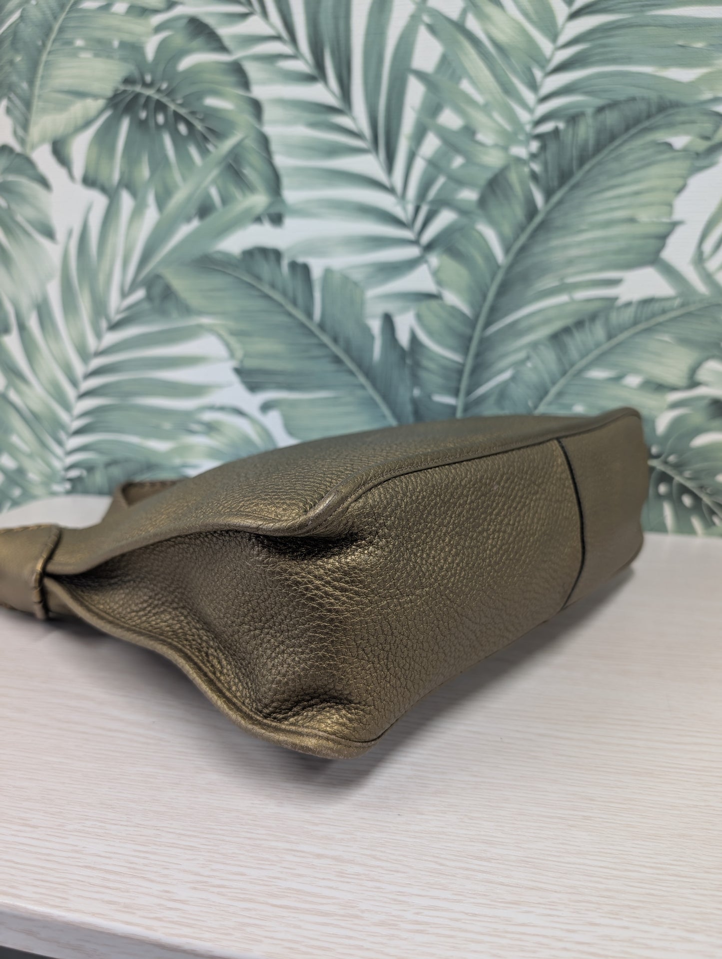 Leather Hobo Tote