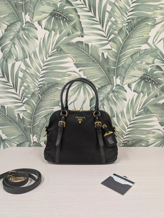 Tessuto Nylon Saffiano Leather