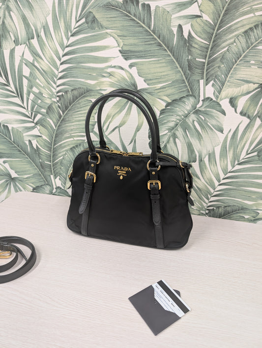 Tessuto Nylon Saffiano Leather
