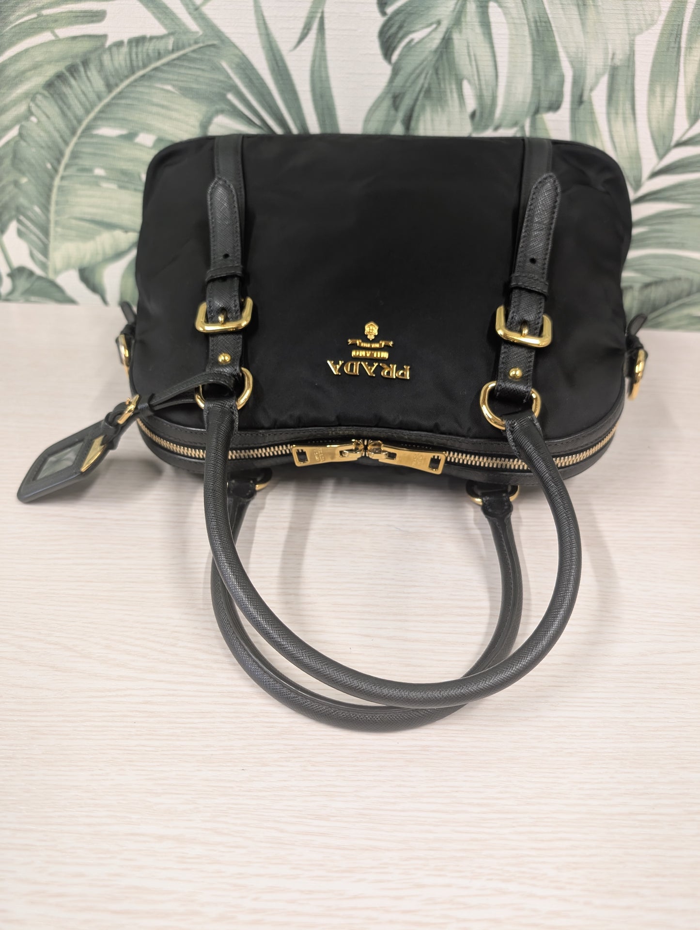 Tessuto Nylon Saffiano Leather